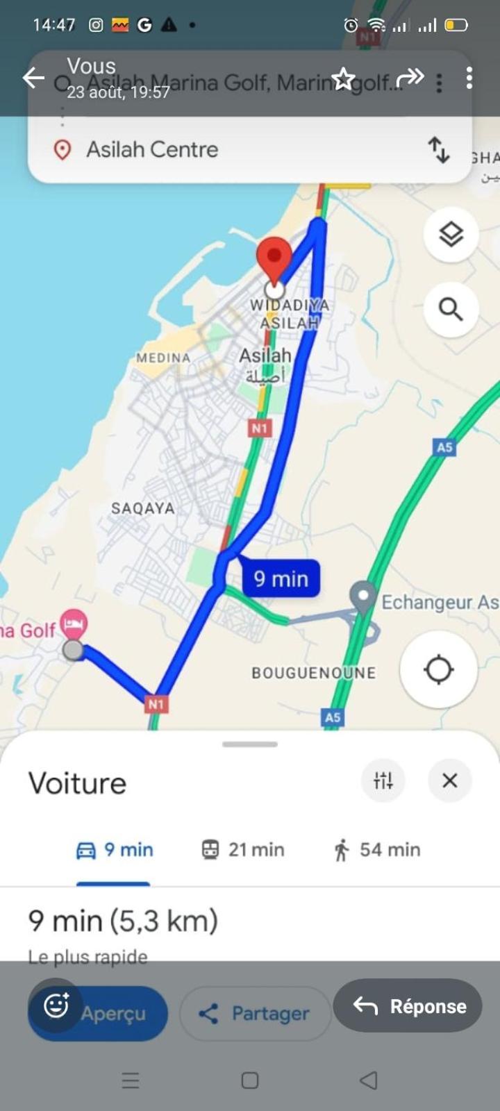Assilah Marina Golf Assilah Leilighet Eksteriør bilde